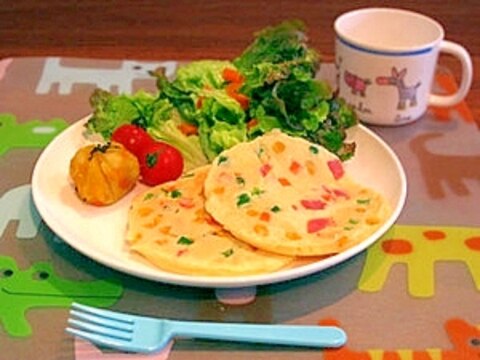 野菜嫌いのお子様に！簡単★食育ベジタブルパンケーキ